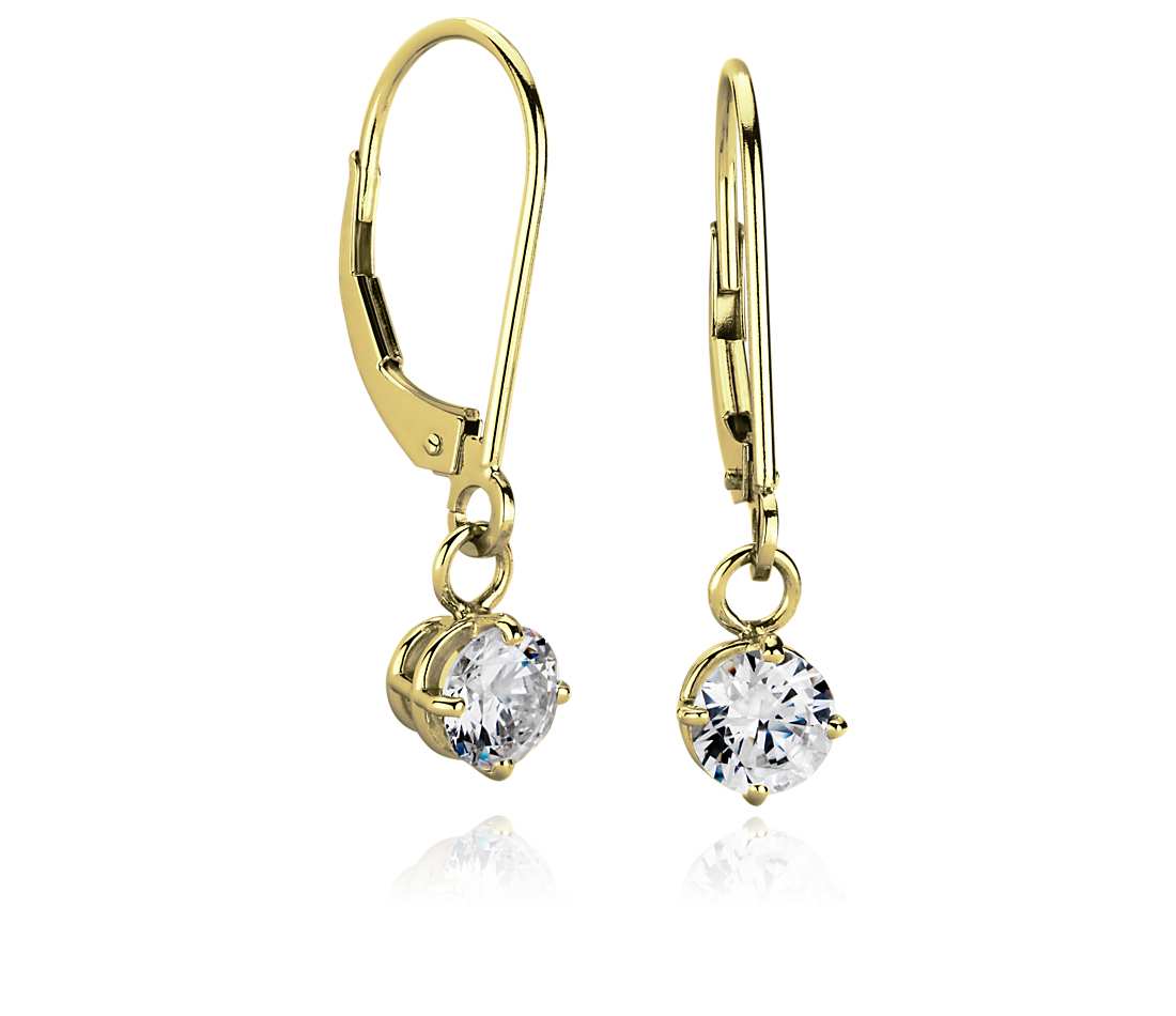 14k gold dangle earrings