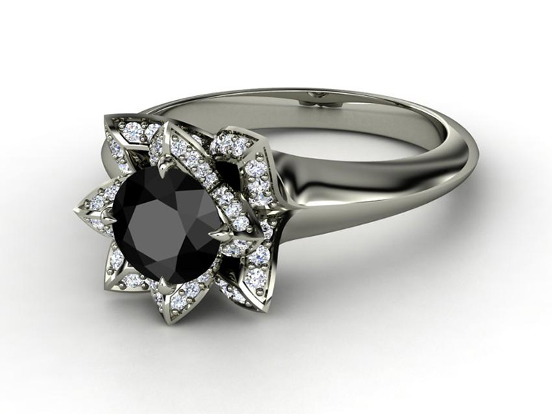 black diamond rings for women