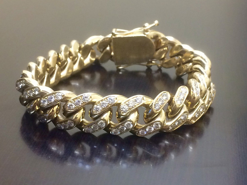 gold and diamond bracelets