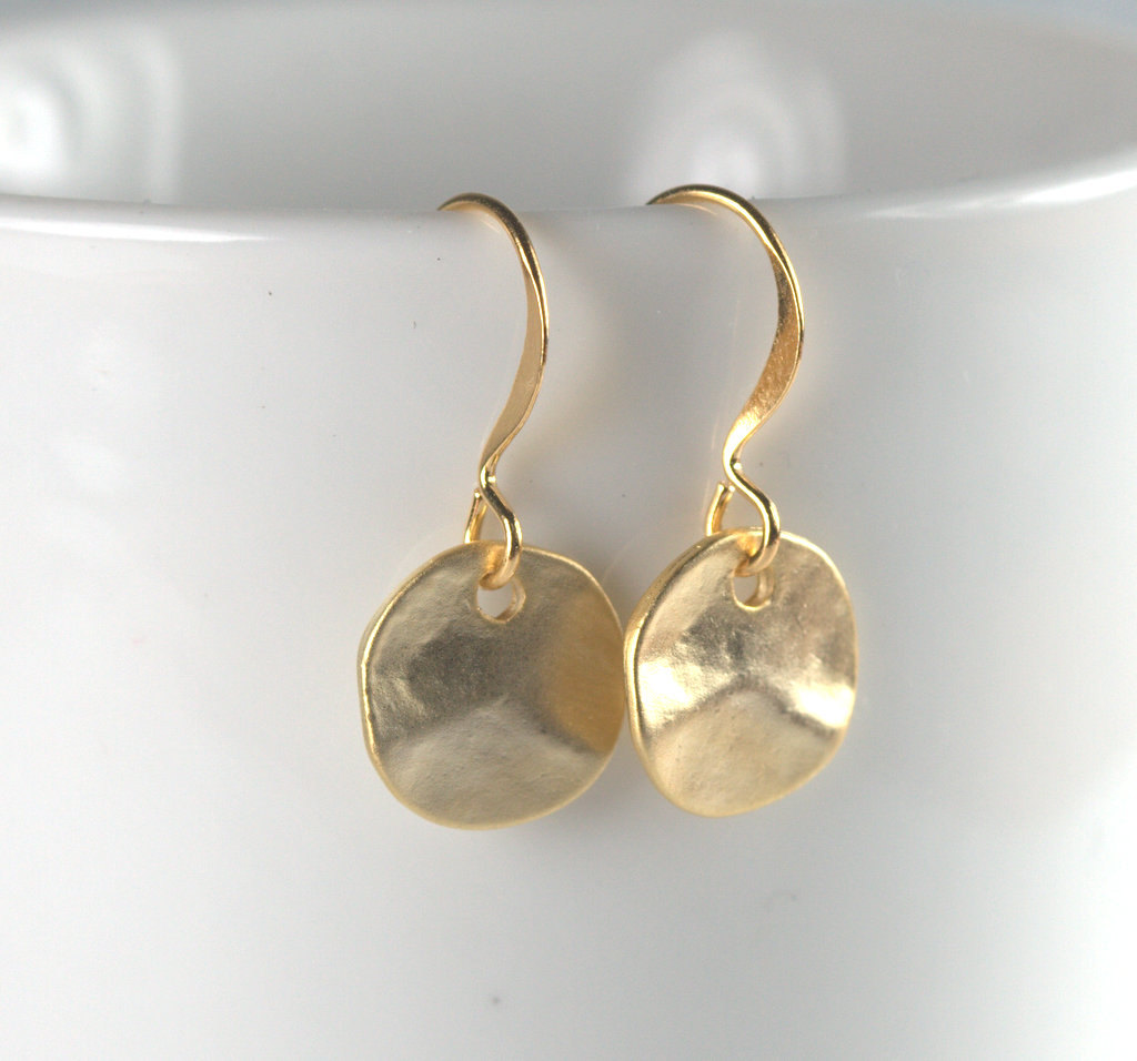 gold dangle earrings