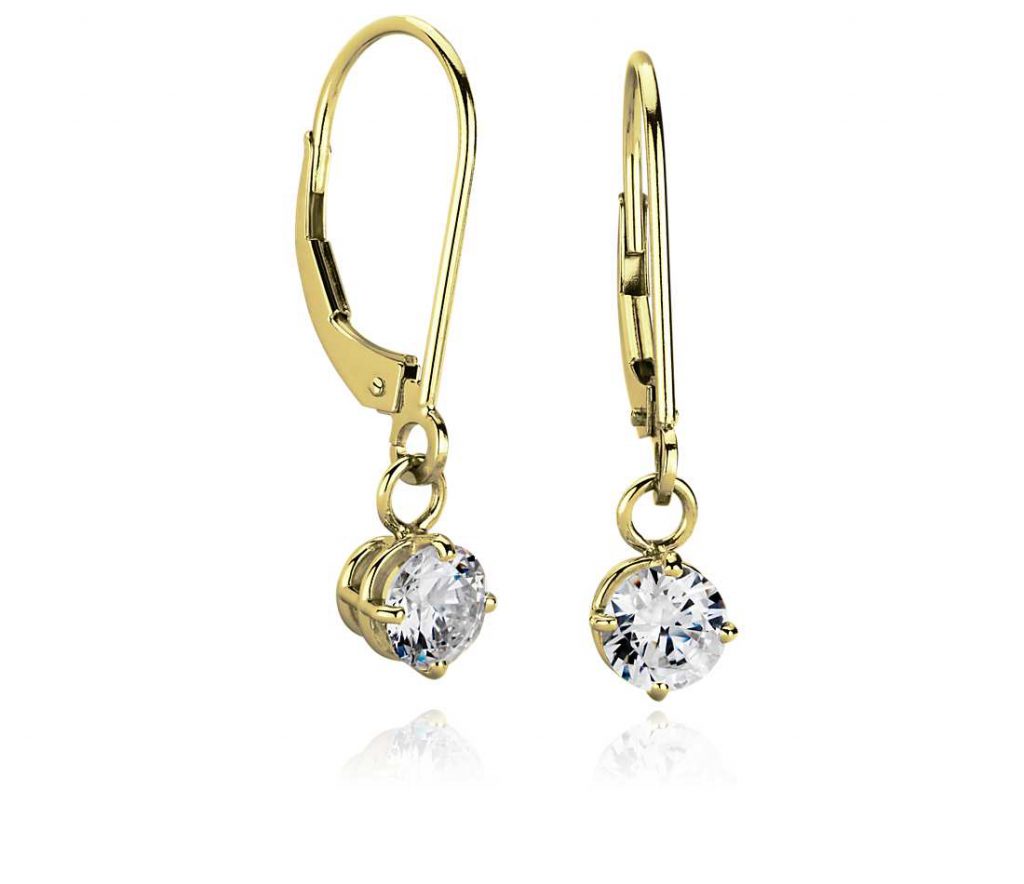 14k gold dangle earrings