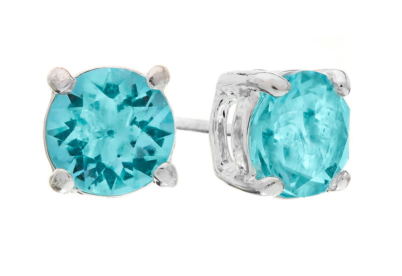 aquamarine earrings studs