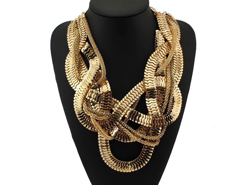 gold statement necklaces