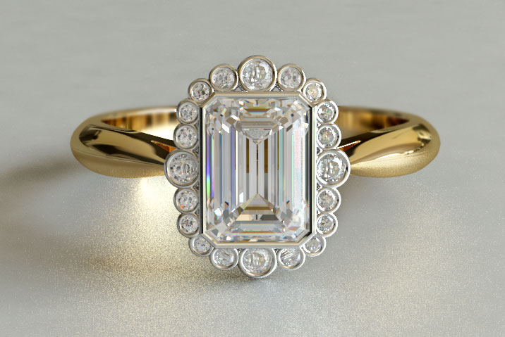 gold vintage engagement rings