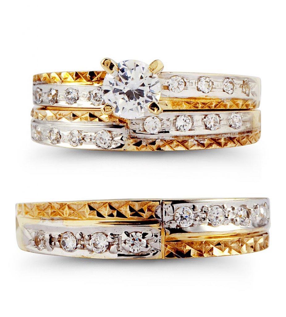 gold wedding rings sets