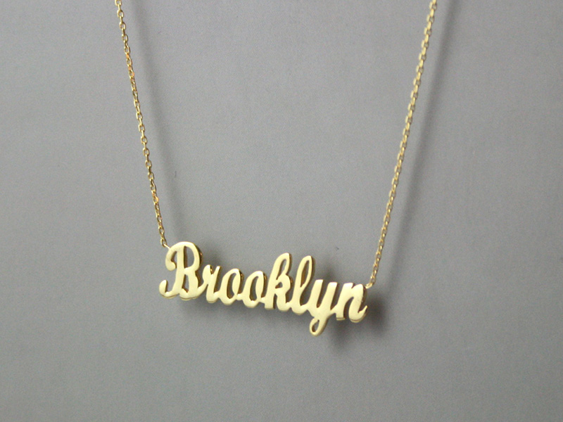 personalized gold name necklace