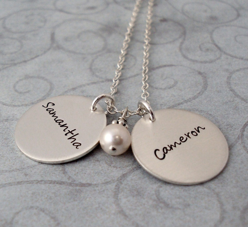 personalized sterling silver necklace