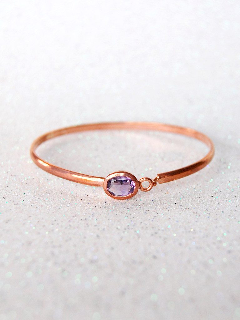 rose gold bangle bracelet