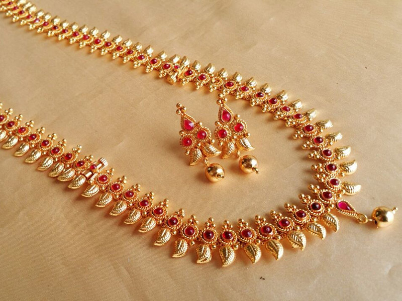 ruby necklace sets