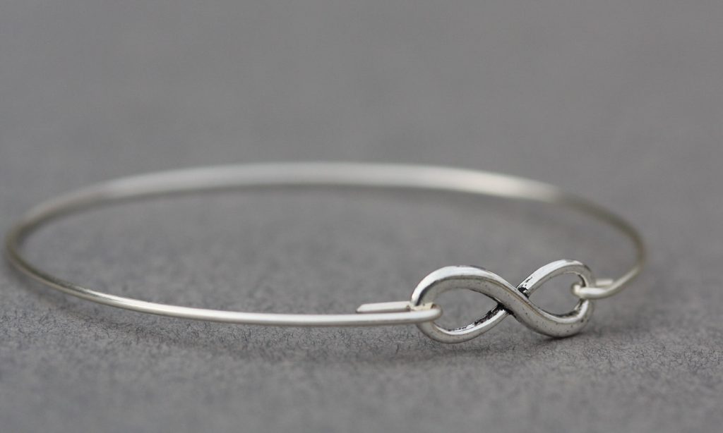silver bangle bracelet