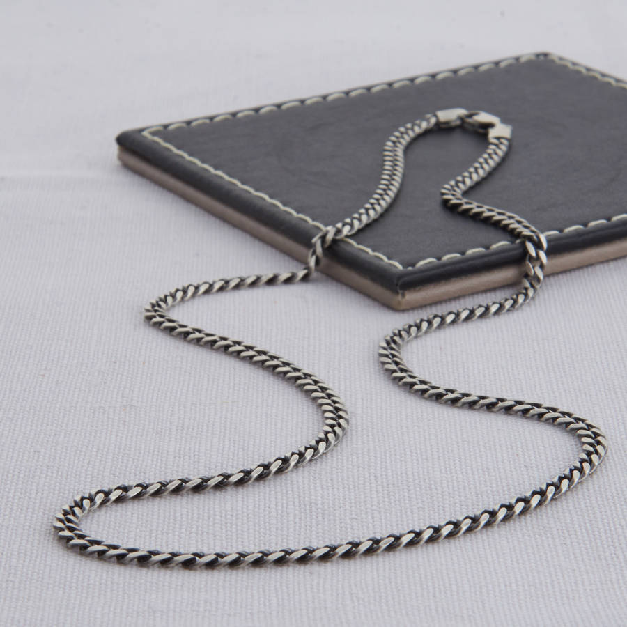 silver necklace chains